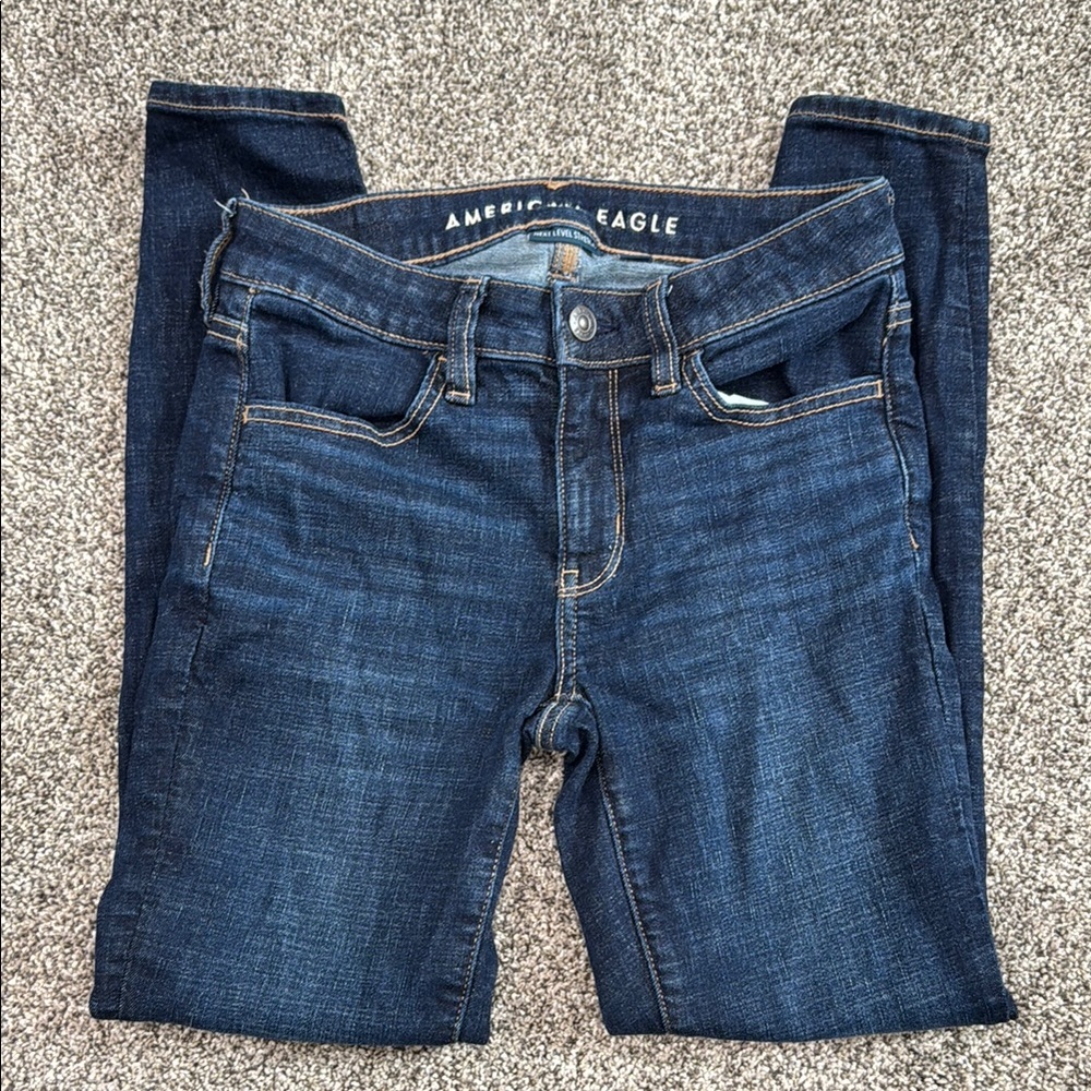 American Eagle Outfitters Next Level Stretch Skinny Jeans ~ Women's Size 2 Short